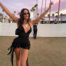 Backless Deep V Neck Romper OD-6011