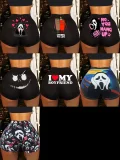 Fashion Print Yoga Shorts SHD-9863
