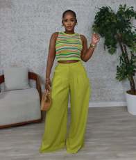 Solid Color Loose Casual Pants OLYF-6189