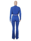 Solid Color Long Sleeve Coat+Vest+Pants 3 Piece Set SHD-9714