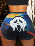 Fashion Print Yoga Shorts SHD-9863