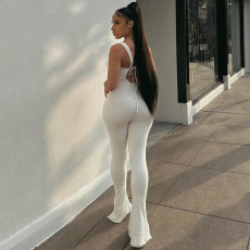 Solid Color Backless Tight Sling Jumpsuit GPKJ-KJ12417