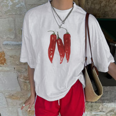 Pepper Printed Loose T Shirts GPKJ-KJ28830