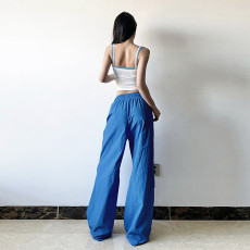 Letter Print Loose Tank Tops Pants 2 Piece Set GPKJ-KJ13108