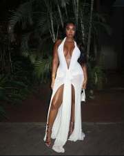 Sleeveless Deep V Neck Split Maxi Dress GXIY-XS-L45434