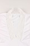Lace Patchwork V Neck T Shirt GXIY-K25L439