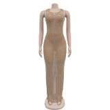Sexy Mesh See Through Maxi Dress BY-6942
