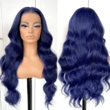 Blonde Center Parted Long Curly Hair Big Waves Wigs YWHX-M1631