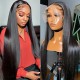Medium Long Straight Hair Chemical Fiber Head Covers YWHX-M1457