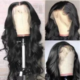 Center Parted Long Curly Hair Head Covering YWHX-M0452