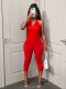 Sleeveless Solid Color Backless Jumpsuits YWXS-K25L787