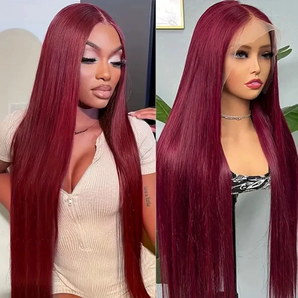 Lace Center Parted Straight Wigs Full Head Set YWHX- M1419