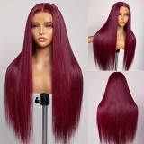 Lace Center Parted Straight Wigs Full Head Set YWHX- M1419