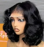 Center Parted Long Curly Hair Head Covering YWHX-M0452