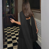Backless Mesh Patchwork Maxi Dress With Scarf GAXB-G1049DS