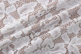 Lace Patchwork Sling Backless Maxi Dress JHYB-551