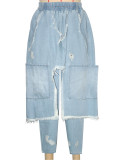 Holes Fashion Loose Haren Jeans ONY-391378