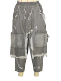 Holes Fashion Loose Haren Jeans ONY-391378