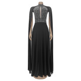 Hot Drill Sexy Long Sleeve Evening Dress BY-7416