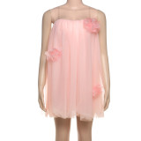 Solid Color Tulle Puffy Princess Dress XEF-K25D75694