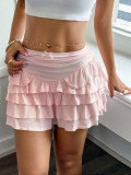 Solid-color Multi-layer Cake Skirt GZYU-D2520001