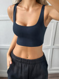 Solid Color Sleeveless Sport Tank Tops GZYU- K2522248