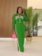 Contrast Color Patchwork Sport Pants Suit SFY-554-1