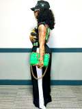 Casual Solid Color Drawstring Wide Leg Pants BGN-364