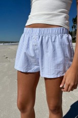 Loose Stripe High Waist Shorts GPKJ-KJ12864