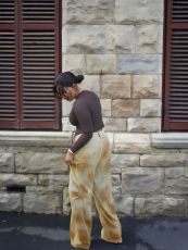Plus Size Fashion Washed Loose Wide Leg Jeans GYLN-0580