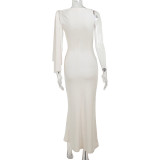 Solid Color Sleeveless Tie Up Maxi Dress FL-JY24115MHO