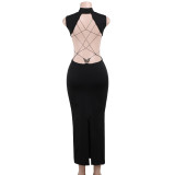 Sexy Backless Bow Maxi Dress FL-YY24070MHO