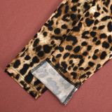 Mesh Patchwork Leopard Print Jumpsuit GBTF-11242JHR