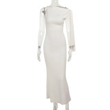 Solid Color Sleeveless Tie Up Maxi Dress FL-JY24115MHO