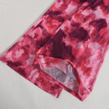 Mesh Print Backless Sexy Jumpsuit GBTF-32093JBY