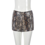 Sequin Print Casual Short GBTF-51437PHD