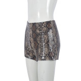 Sequin Print Casual Short GBTF-51437PHD