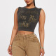 Print Sleeveless T Shirts GBTF-31631THY