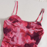 Mesh Print Backless Sexy Jumpsuit GBTF-32093JBY