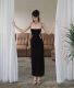 Solid Color Sling Hollow Out Maxi Dress FL-YJ23436PF