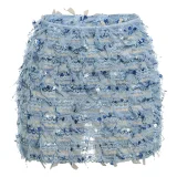 Stripe Tassel Slim Mini Skirts GZJQ-K24J49458