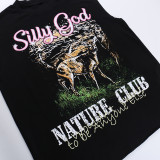 Print Sleeveless Loose Tops FL-YJ24048MHO