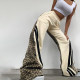 Leopard Print Color Block Loose Pants GZJQ-K24P52854