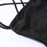 Knits Backless Sling Mini Dress FL-JY22286PF