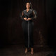 Hot Drill Bubble Sleeve Maxi Dress CYA-901882