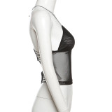 Butterfly Tie Up Backless Vest DLSF-K23B38961