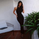 Sexy Backless Split Maxi Dress GYME-K22D15505
