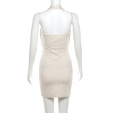 Deep V Neck Backless Mini Dress GYME-K23D41195