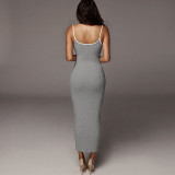 Sexy Sling Backless Midi Dress GYME-D1735311