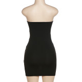 Wrap Chest See Through Mini Dress GYME-K22D24371